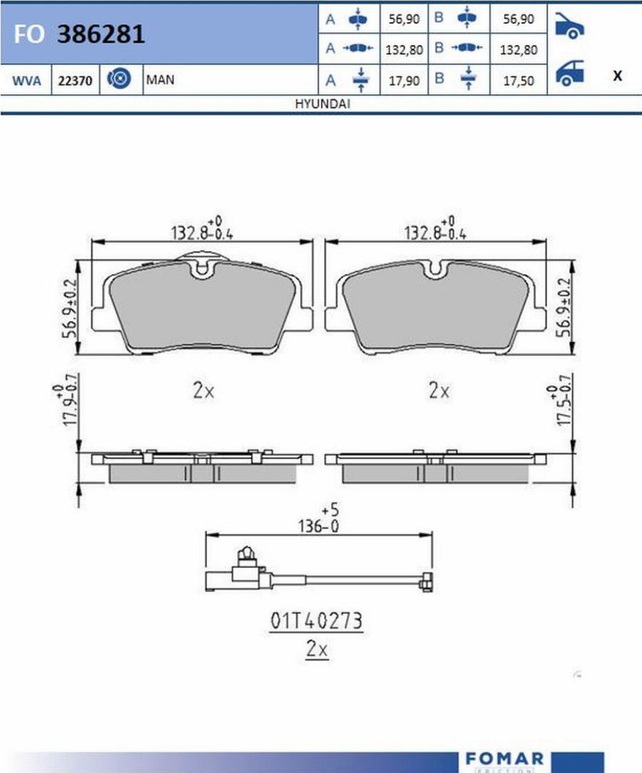 FOMAR Friction FO 386281