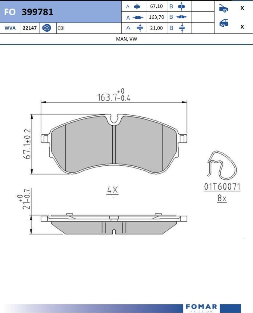 FOMAR Friction FO 399781