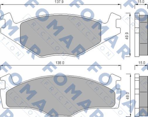 FOMAR Friction FO 436481 - Bremžu