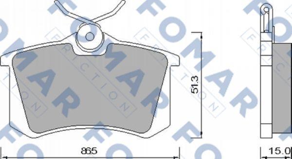 FOMAR Friction FO 465381 - Bremžu