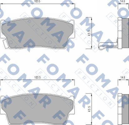 FOMAR Friction FO 623781 - Auto
