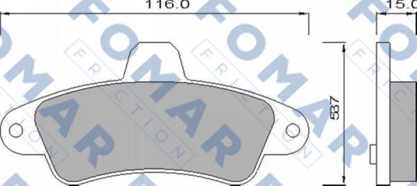 FOMAR Friction FO 625081 - Auto