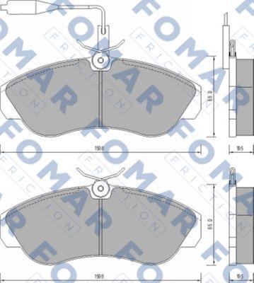 FOMAR Friction FO 629681 - Bremžu