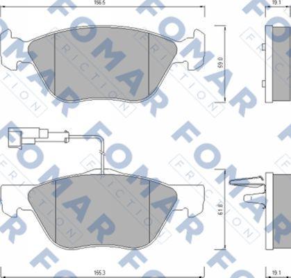 FOMAR Friction FO 635381 - Bremžu