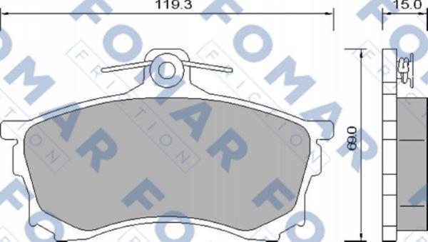 FOMAR Friction FO 637981 - Auto