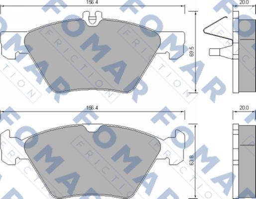 FOMAR Friction FO 639081 - Auto