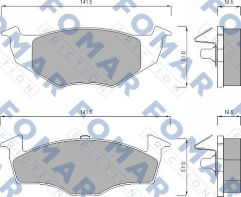 FOMAR Friction FO 643281 - Auto