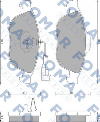 FOMAR Friction FO 665881 - Auto