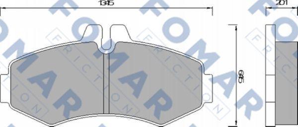 FOMAR Friction FO 678681 - Auto