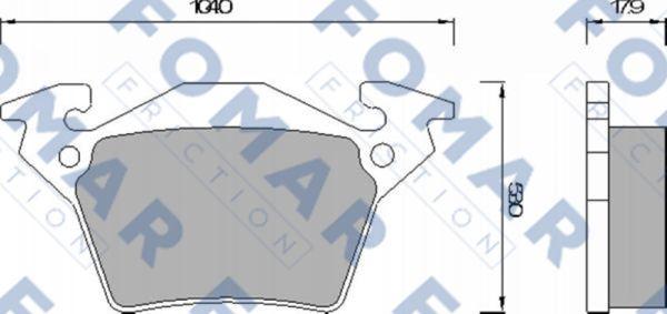 FOMAR Friction FO 678781 - Bremžu