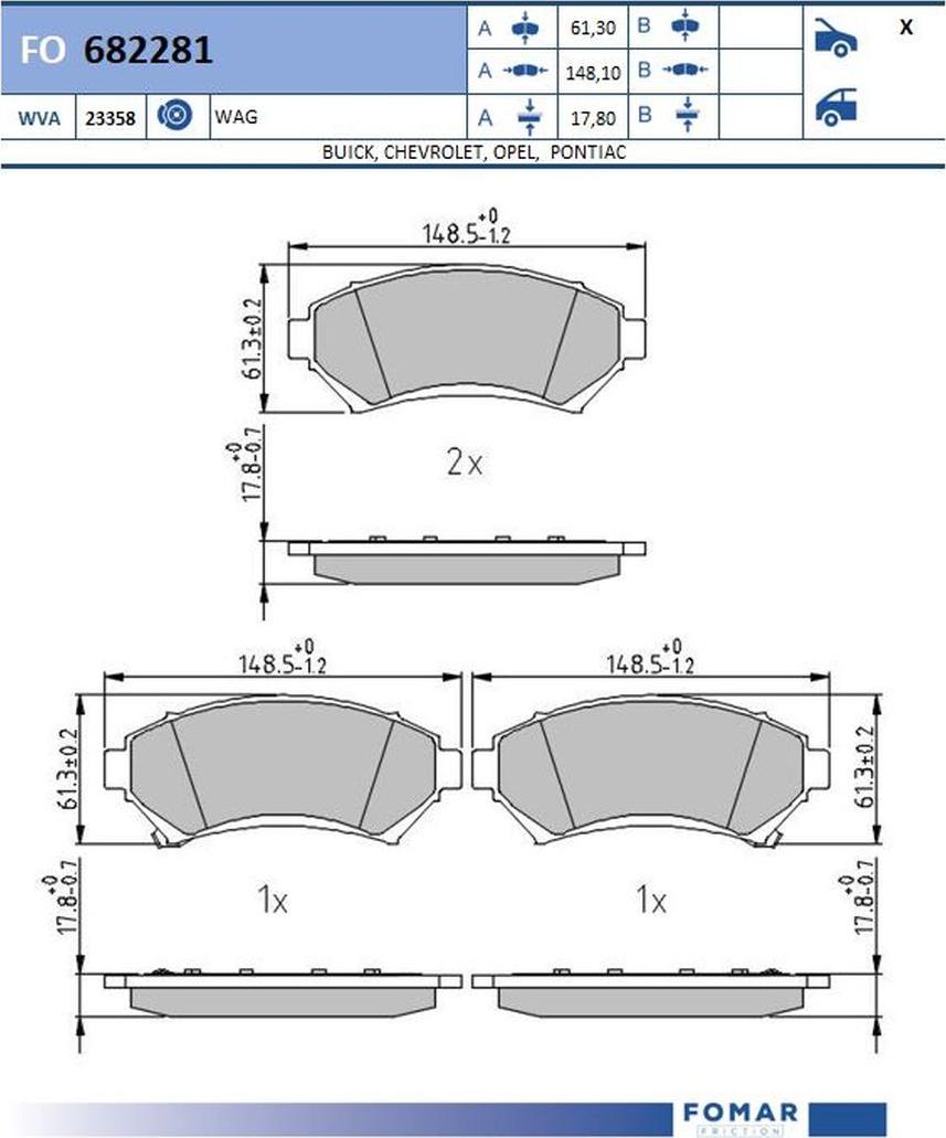 FOMAR Friction FO 682281