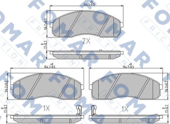 FOMAR Friction FO 685981 - Auto
