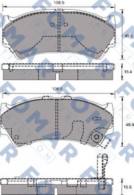 FOMAR Friction FO 692981 - Bremžu