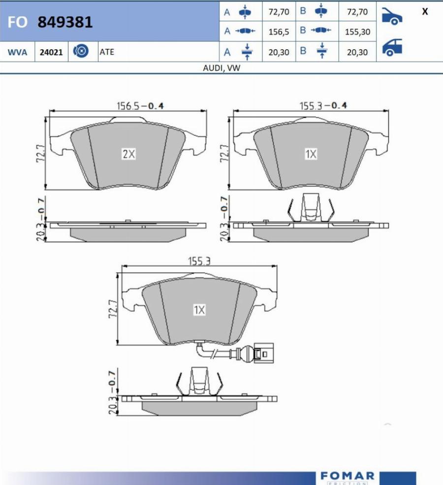 FOMAR Friction FO 849381