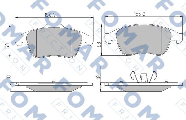 FOMAR Friction FO 886381 - Auto