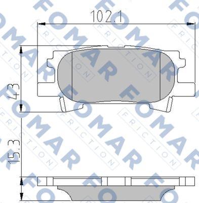 FOMAR Friction FO 892781 - Auto