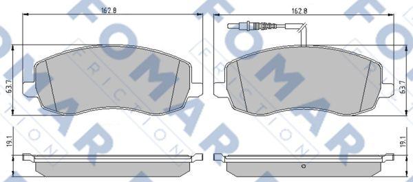 FOMAR Friction FO 893781 - Bremžu