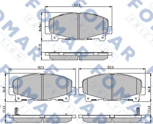 FOMAR Friction FO 897481 - Auto