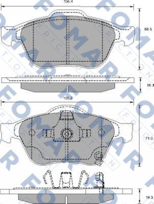 FOMAR Friction FO 913481 - Bremžu
