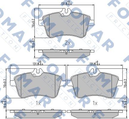 FOMAR Friction FO 922981 - Auto