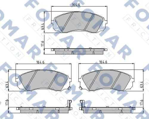 FOMAR Friction FO 933381 - Auto