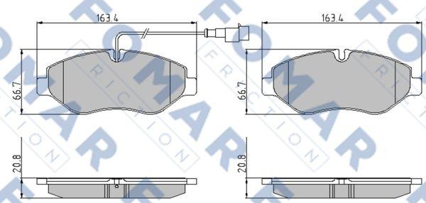 FOMAR Friction FO 934281 - Auto