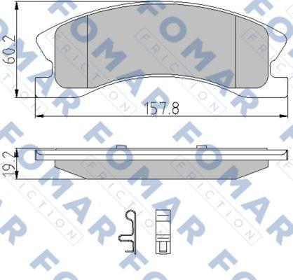 FOMAR Friction FO 937581 - Auto