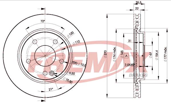 FREMAX BD-2112 - DDF1363 BR.DISKS