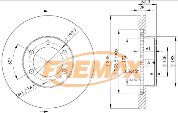 FREMAX BD-2918 - BD-2918 BR.DISKS