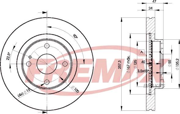 FREMAX BD-3266 - DDF1105 BR. DISKS
