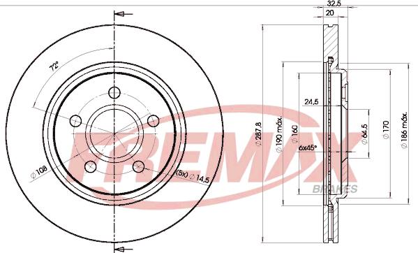 FREMAX BD-4089 - DDF1108 BR. DISKS