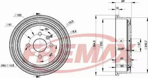 FREMAX BD-8063 - 18-0305 BR.TRUMULIS