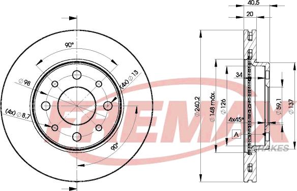 FREMAX BD-8929 - Bremžu diski -