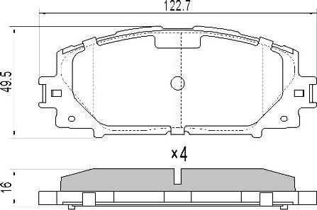 Comline CBP06014 - BREMŽU UZLIKAS CBP06014
