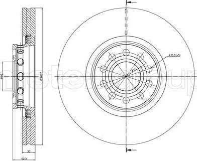 Metelli 23-0747C - BR.DISKS VW