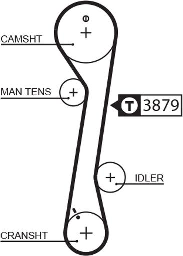 GATES 5457XS - Zobsiksna