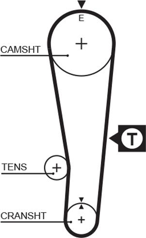 GATES 5382XS - TB5382XS ZOBSIKSNA GATES