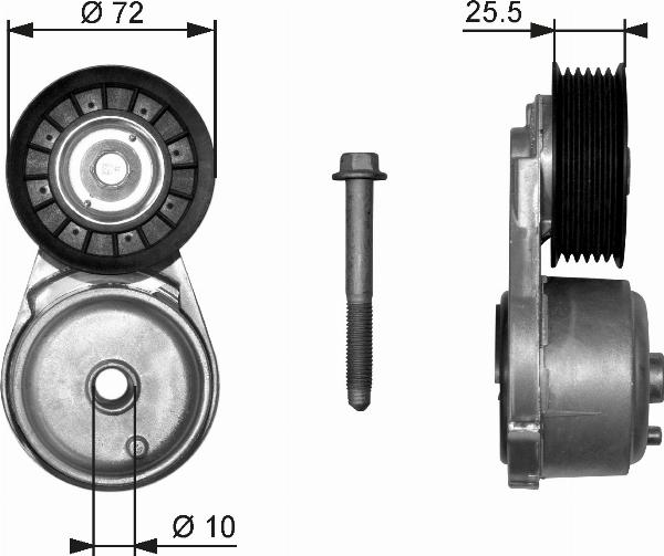 GATES T38103 - T38103 RULLĪTIS T38103