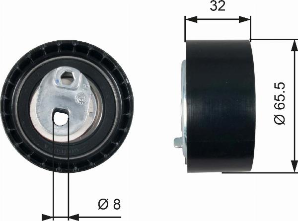 GATES T43035 - Spriegotājrullītis, Gāzu sadales