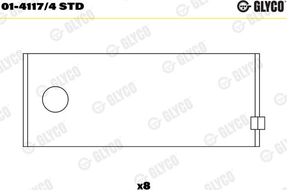 Glyco 01-4117/4 STD - AEB4676 STD