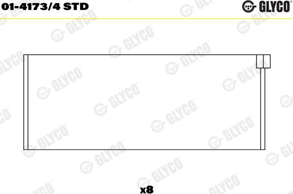 Glyco 01-4173/4STD - AEB4558 STD MOT