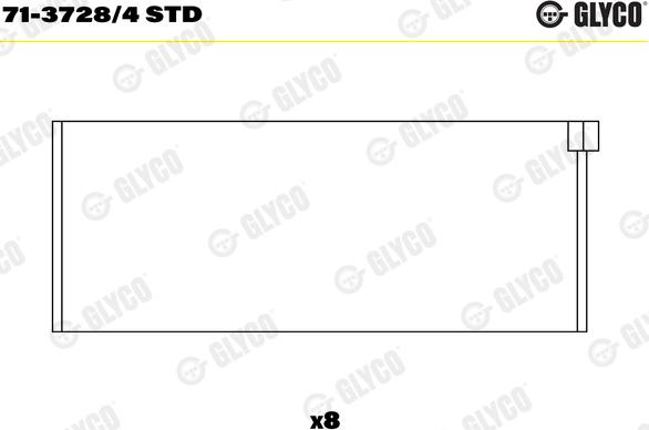 Glyco 71-3728/4 STD - MOTORA GULTŅI