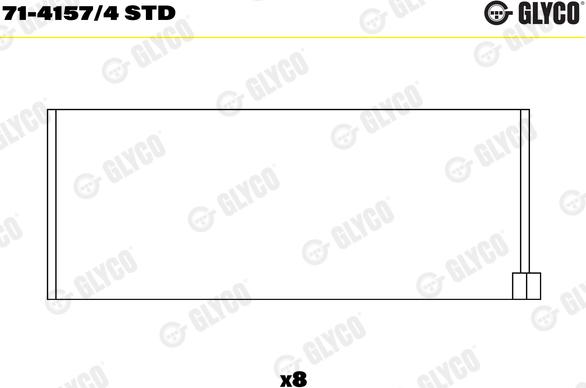 Glyco 71-4157/4 STD - AEM92217 STD