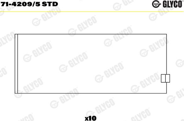 Glyco 71-4209/5STD - KLAŅA GULTNIS 71-4209-5