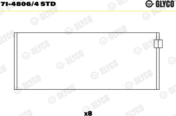 Glyco 71-4806/4 STD - MOTORA GULTŅI