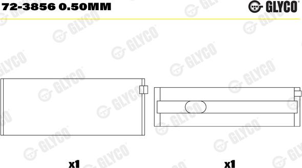 Glyco 72-3856 0.50MM - KLOĶVĀRPSTAS