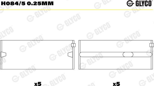 Glyco H084/5 0.25MM - MOTORA
