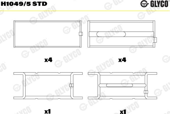 Glyco H1049/5STD - H1049-5 STD MOT