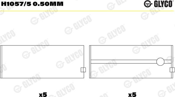 Glyco H1057/5 0.50mm - KLOĶVĀRPSTAS