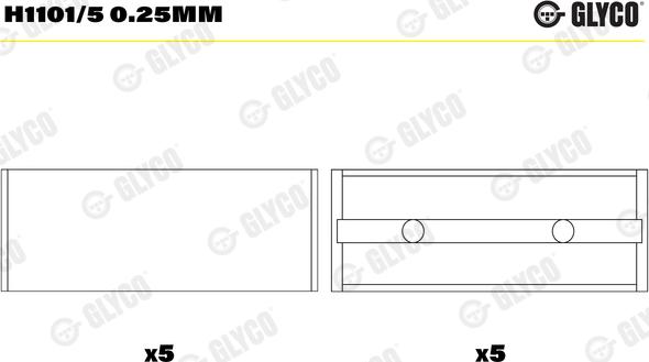 Glyco H1101/5 0.25mm - KLOĶVĀRPSTAS